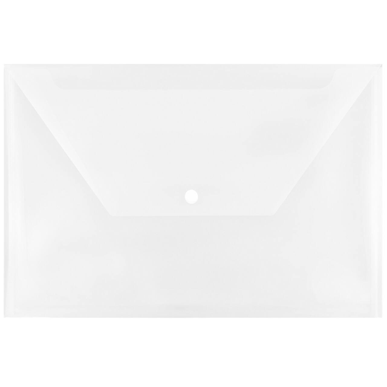 JAM Paper 9.75" x 14.5" Plastic Snap Closure Envelopes, 12ct.